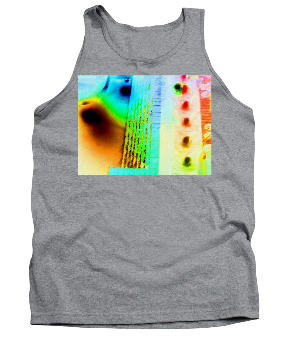 Abstract Tank Top featuring the digital art Abstract Expressionaryish #6 by T Oliver