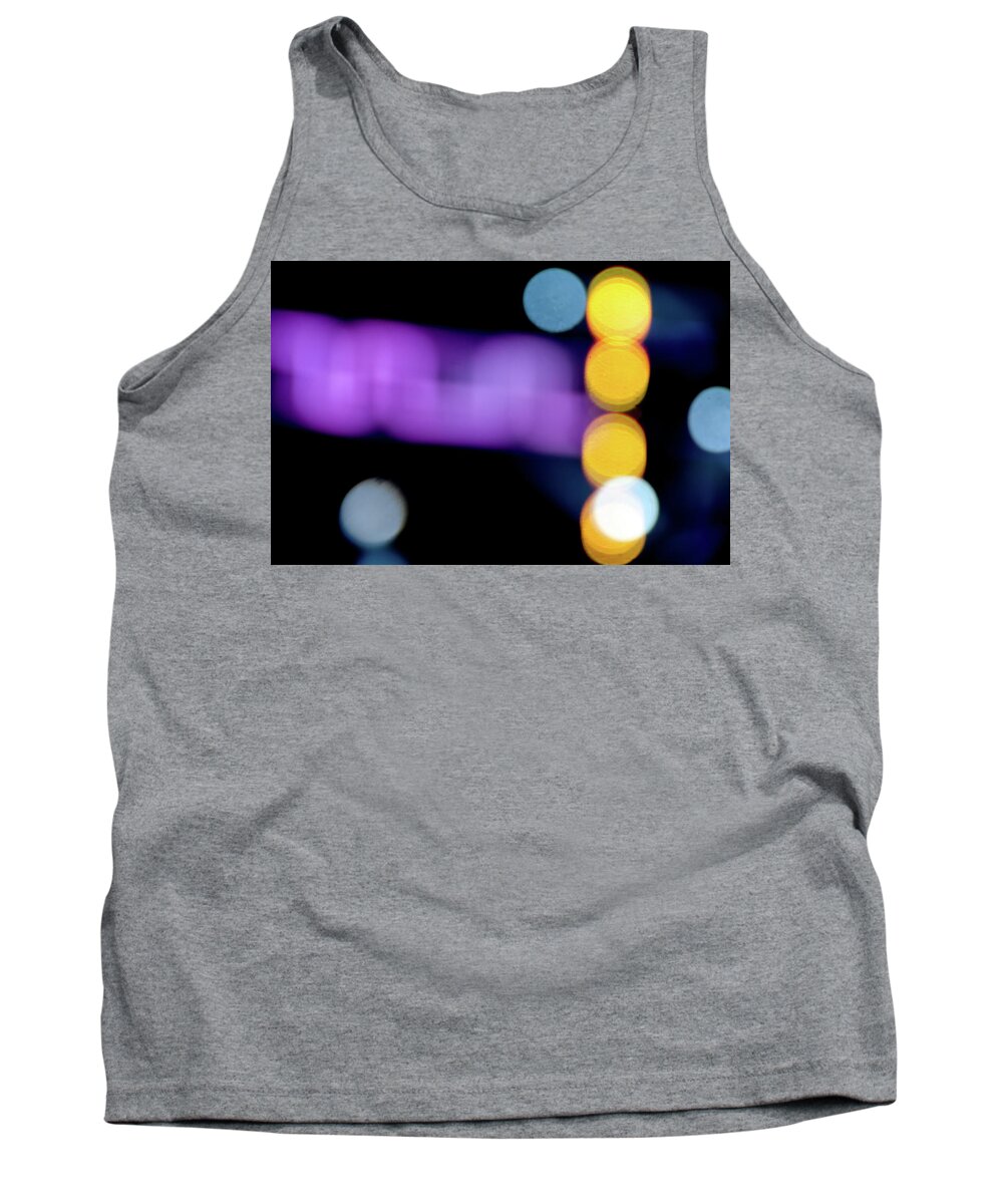 Motion Tank Top featuring the photograph Abstract Purple Light #1 by Tito Slack