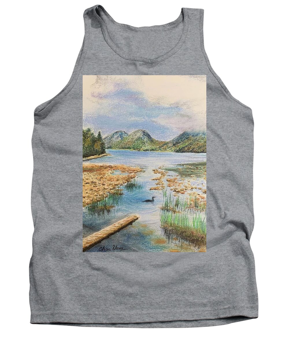 Acadia Tank Top featuring the painting Acadia by Christine Kfoury
