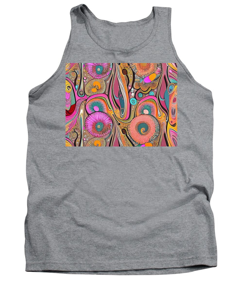 Abstract Ai Tank Top featuring the digital art After Glow by Fred Moore