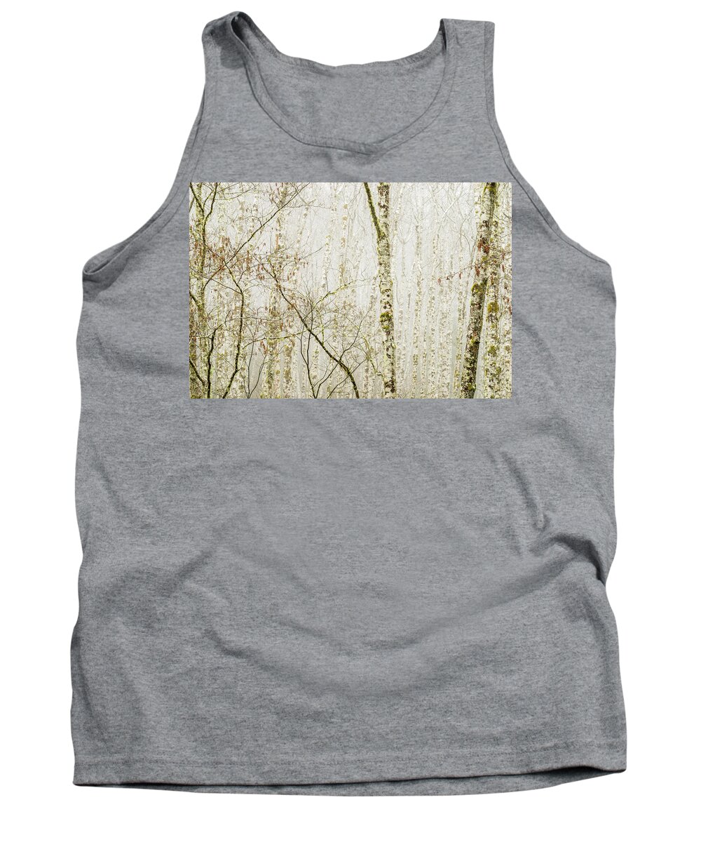 Alders Tank Top featuring the photograph Alders in the Fog by Robert Potts