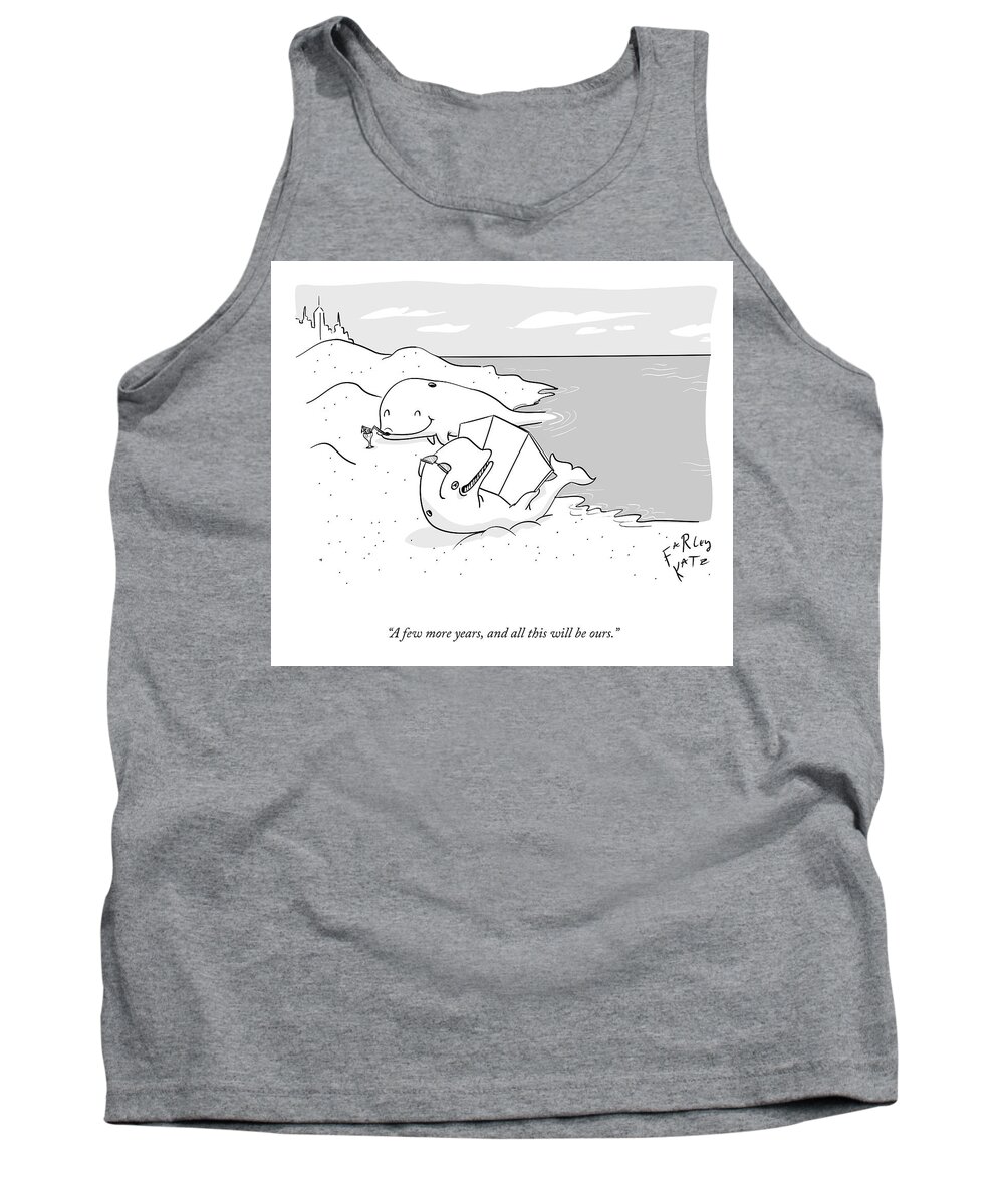 A24177 Tank Top featuring the drawing All This Will Be Ours by Farley Katz