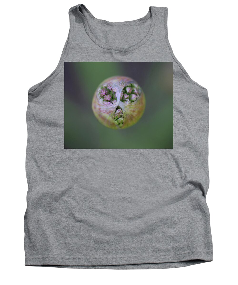  Tank Top featuring the photograph Allium Covid Flower by Tammy Pool