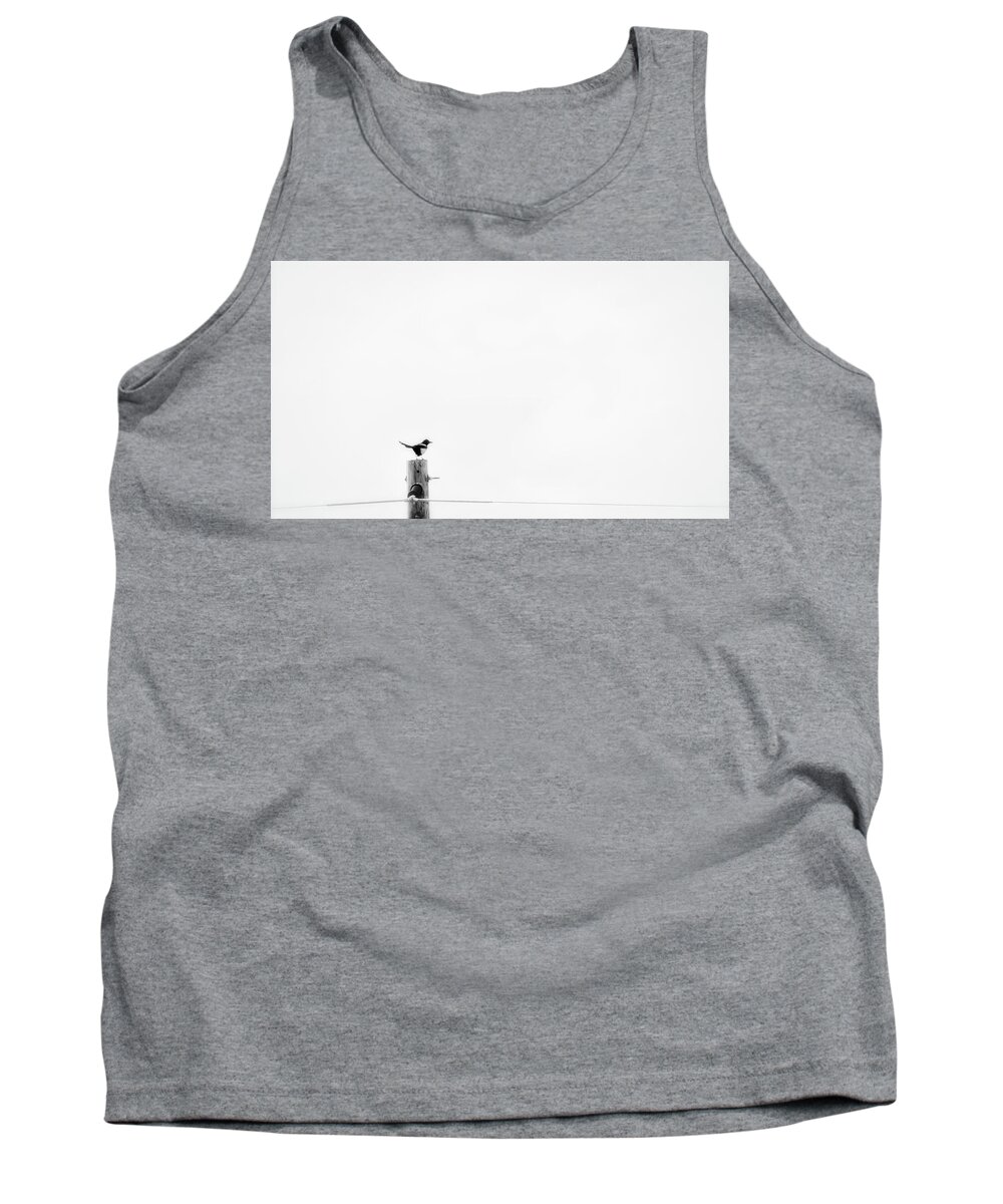 B+w Tank Top featuring the photograph Alone by Bitter Buffalo Photography