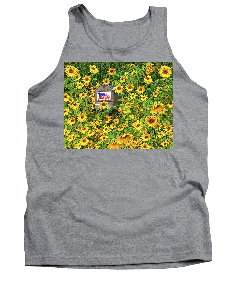 Usa Tank Top featuring the photograph American Flowers by Don Schimmel