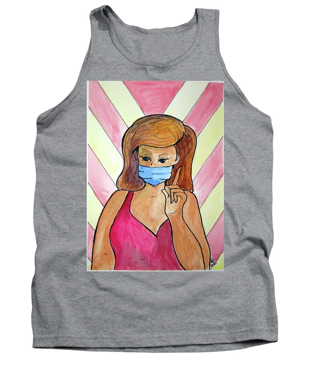 Woman Tank Top featuring the painting And one more thing by Loretta Nash