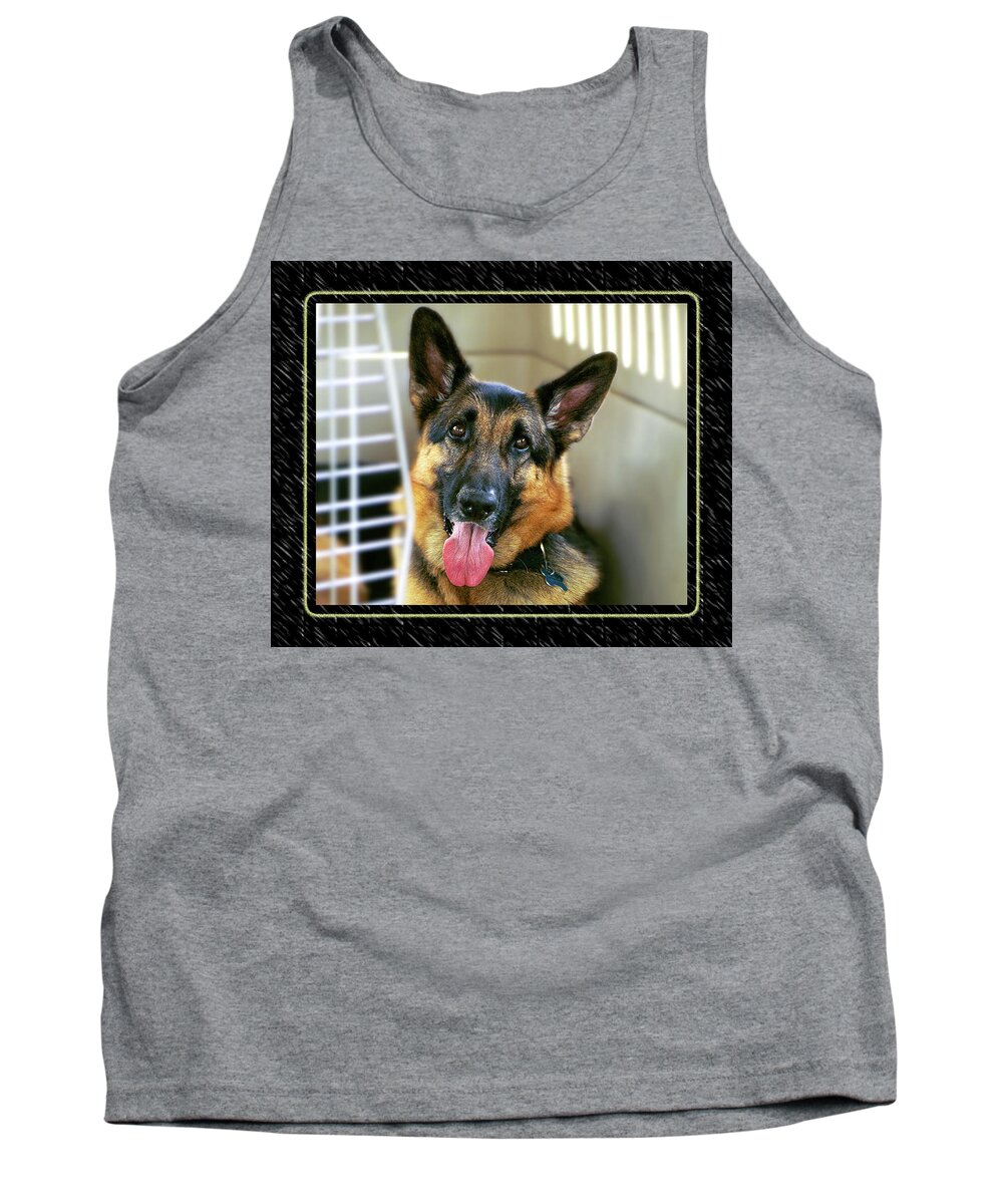German Shepherd Tank Top featuring the photograph Are We There Yet by Carolyn Marshall