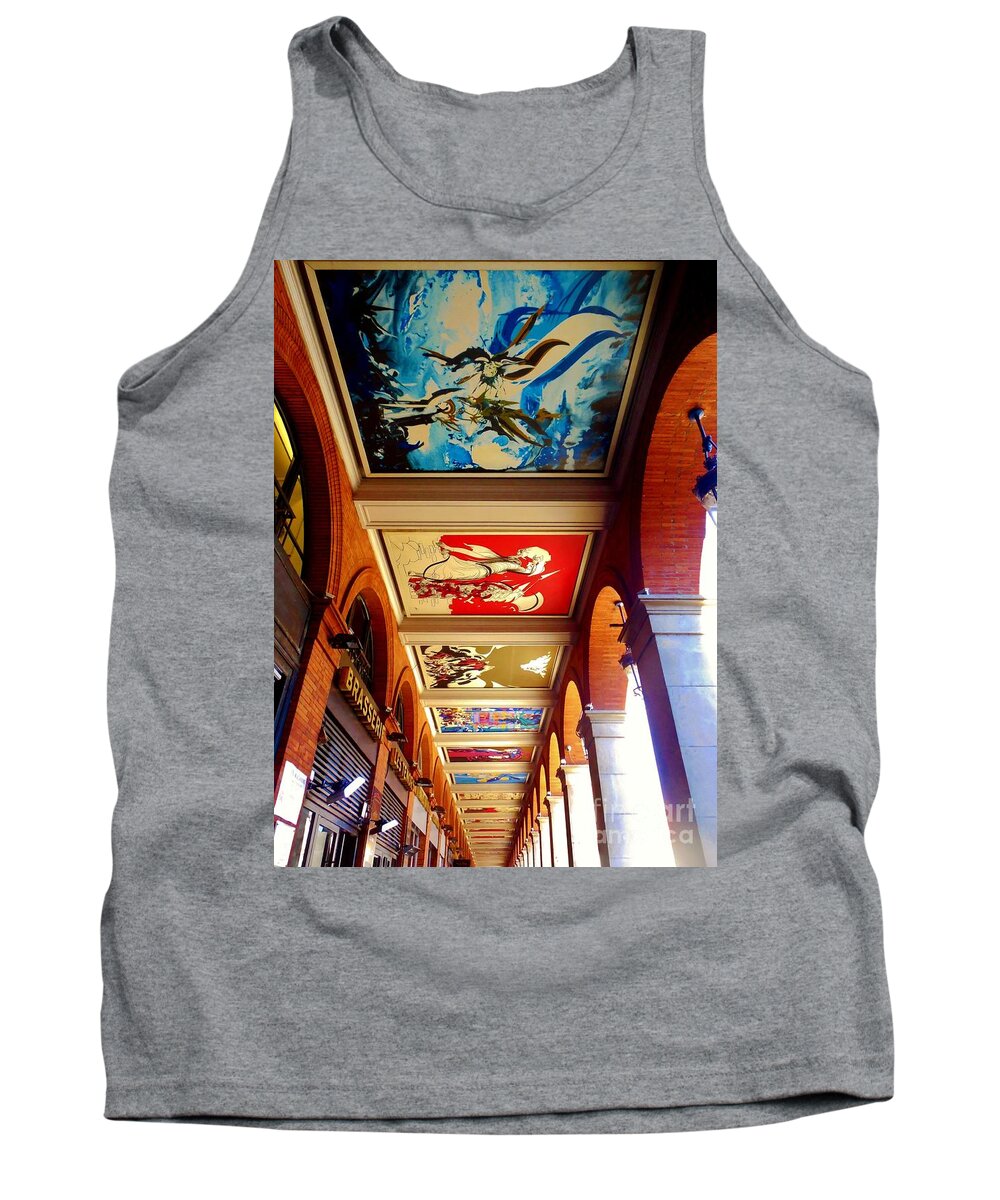 Art Tank Top featuring the photograph Art and Architecture Toulouse Color by Aisha Isabelle