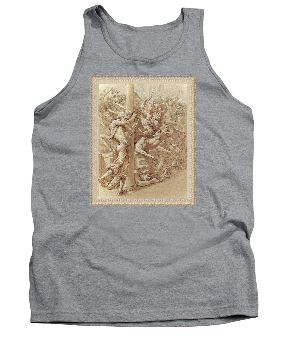 Arabian Horse Tank Top featuring the painting Battle Scene by Kurt Wenner
