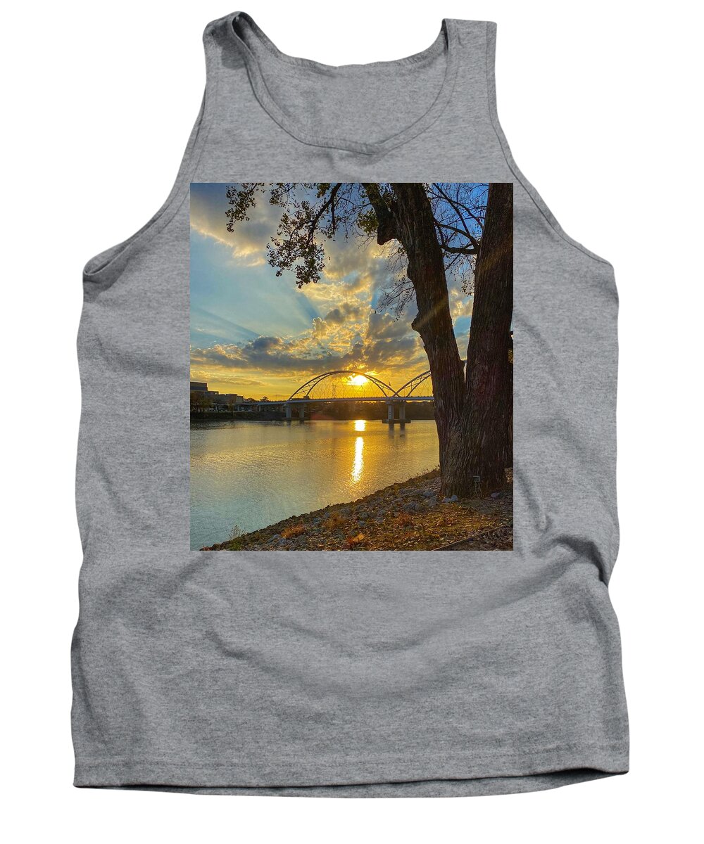 Autumn Tank Top featuring the photograph Autumn Sunset On The North Shore by Michael Dean Shelton