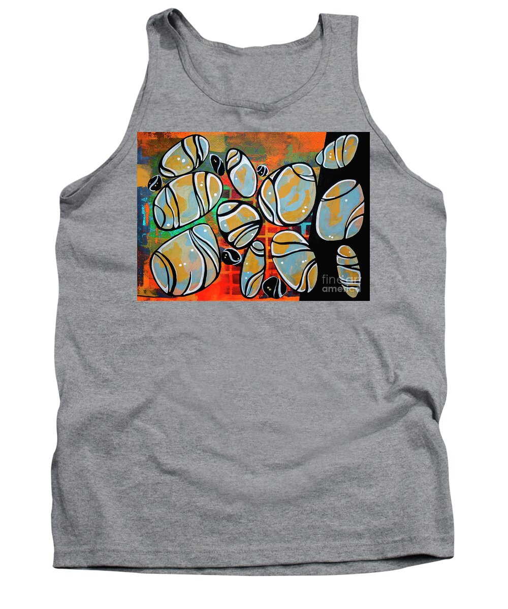 Nature Tank Top featuring the painting Balance1 by Ariadna De Raadt