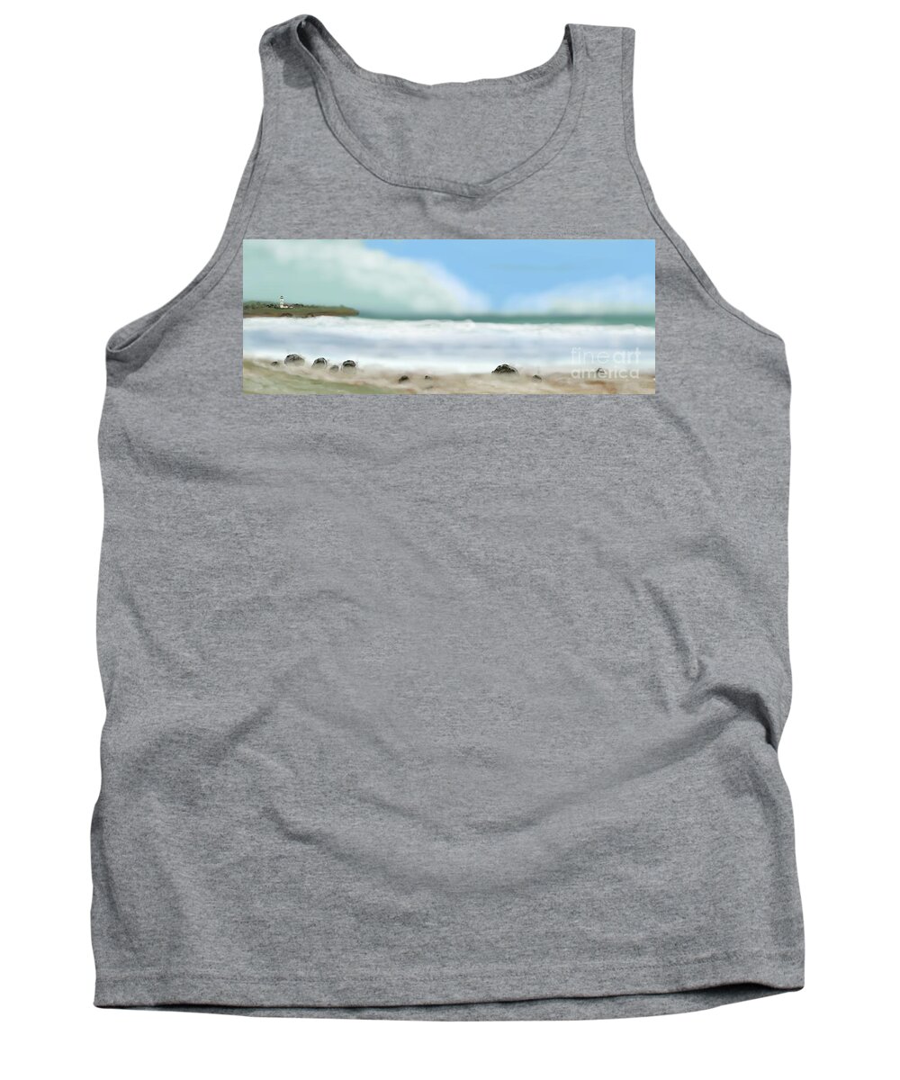 Mind Tank Top featuring the digital art Bayside Pride of the Mind, of I by Julie Grimshaw