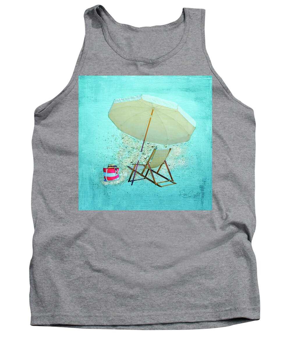 Beach Tank Top featuring the photograph Beach Time by Rene Crystal
