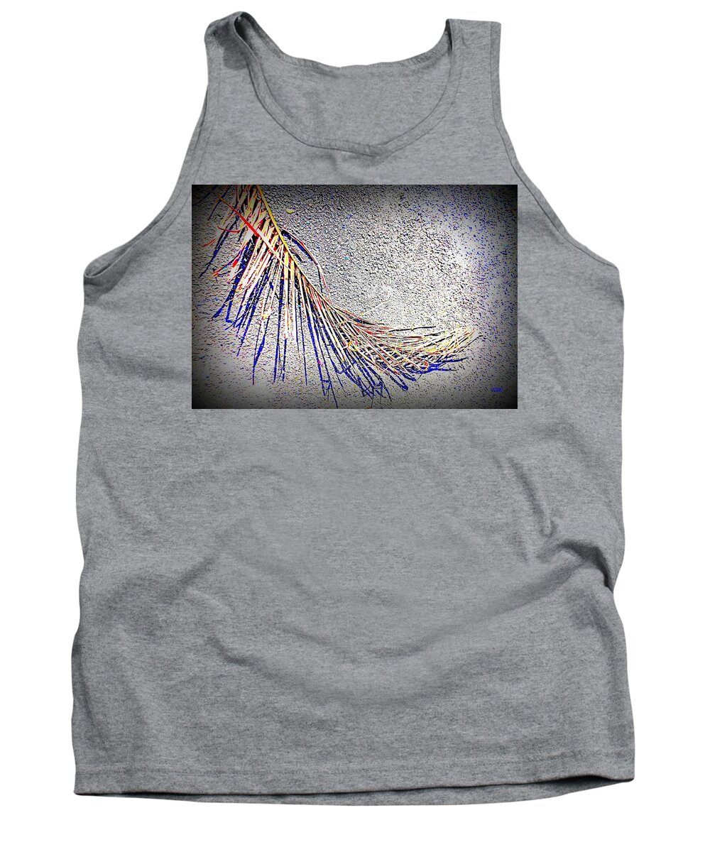 Palm Frond Tank Top featuring the photograph Beautiful Frond Shadows by VIVA Anderson