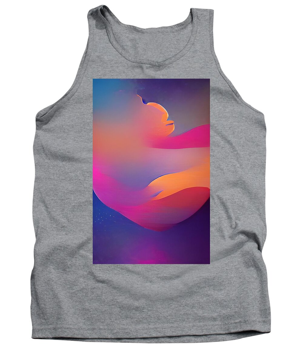  Tank Top featuring the digital art Beautiful Valley by Rod Turner