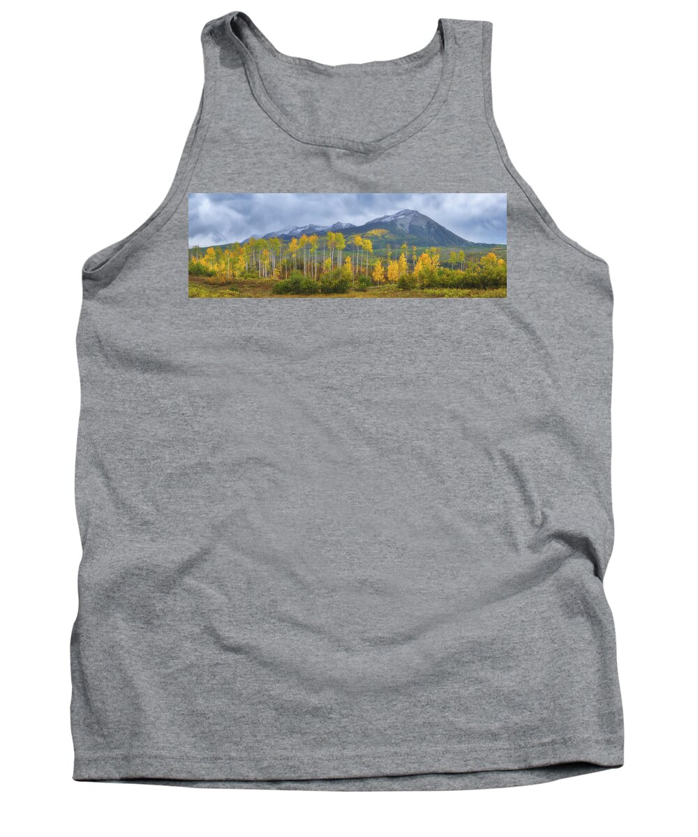 Crested Butte Tank Top featuring the photograph Beckwith Peaks under Stormy Colors by Darren White