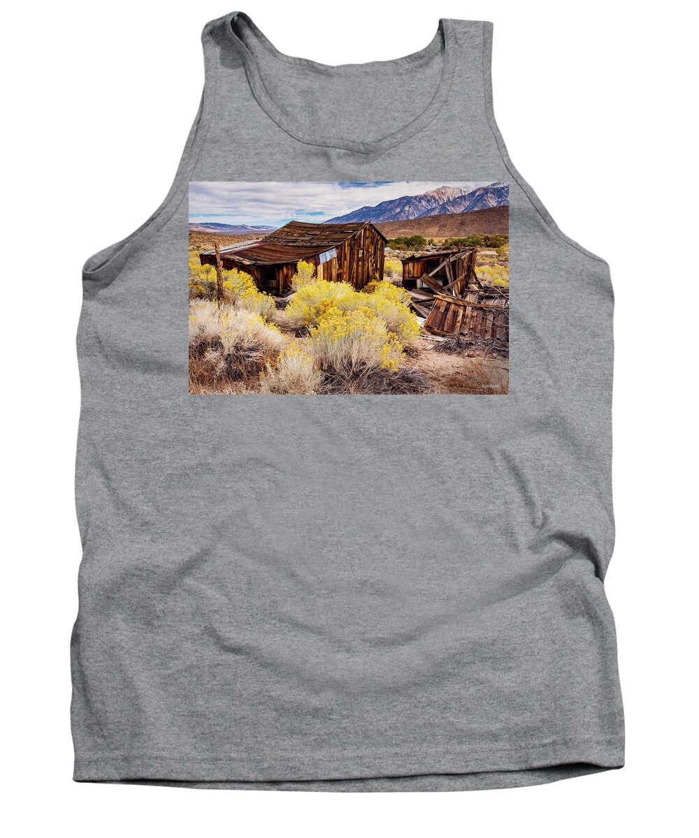 Ghost Town Tank Top featuring the photograph Benton Hot Springs Return to Nature by Ryan Huebel