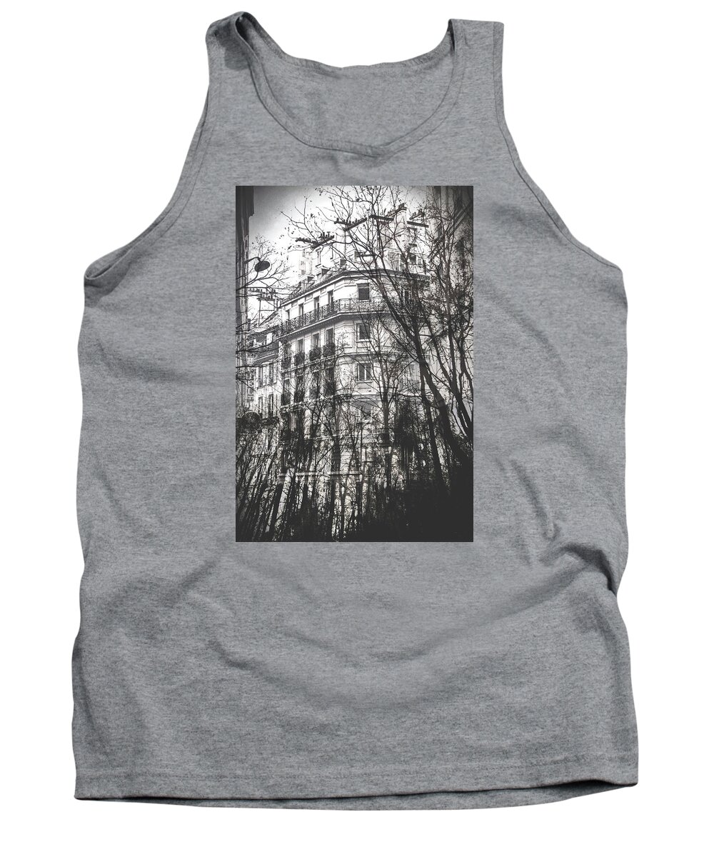 Trees Tank Top featuring the photograph Between Two Worlds by Susan Maxwell Schmidt