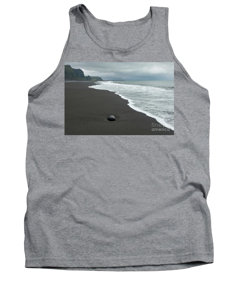 Nature Tank Top featuring the photograph Black beach by Matteo Del Grosso