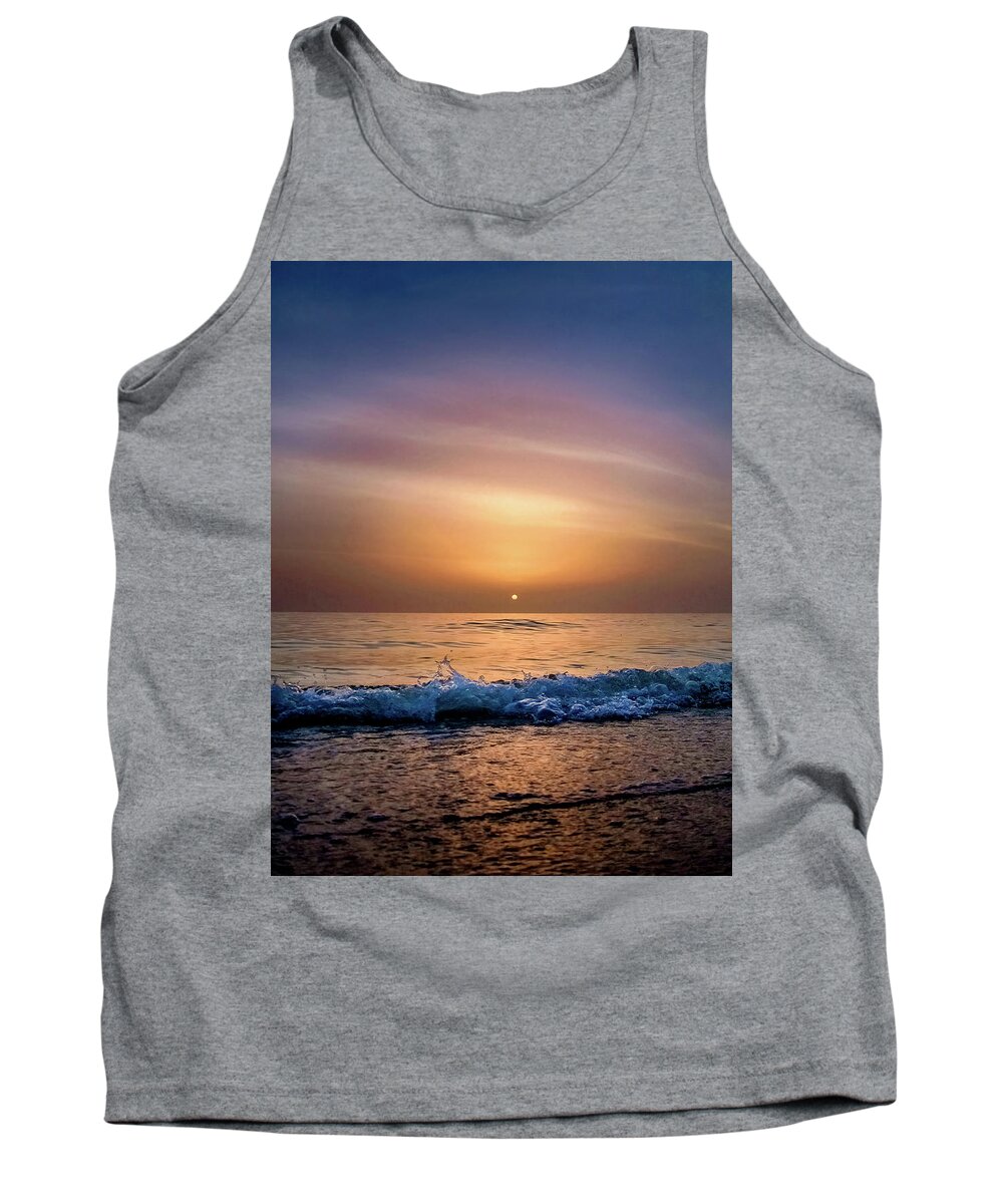 Marco Island Tank Top featuring the photograph Blue Hour Sunset... by David Choate