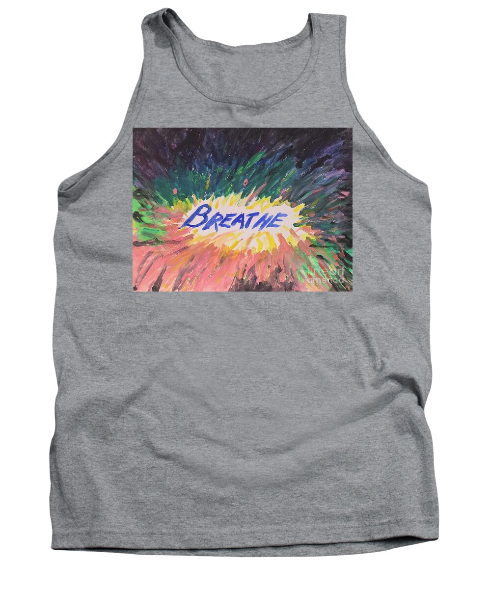 Breathe Tank Top featuring the painting Breathe by Jane H Conti
