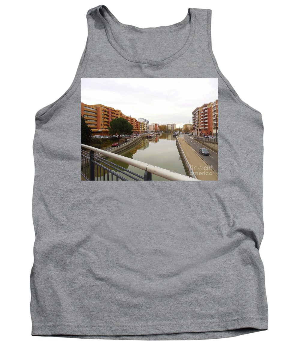 Bridge Tank Top featuring the photograph Bridge Over Water by Aisha Isabelle