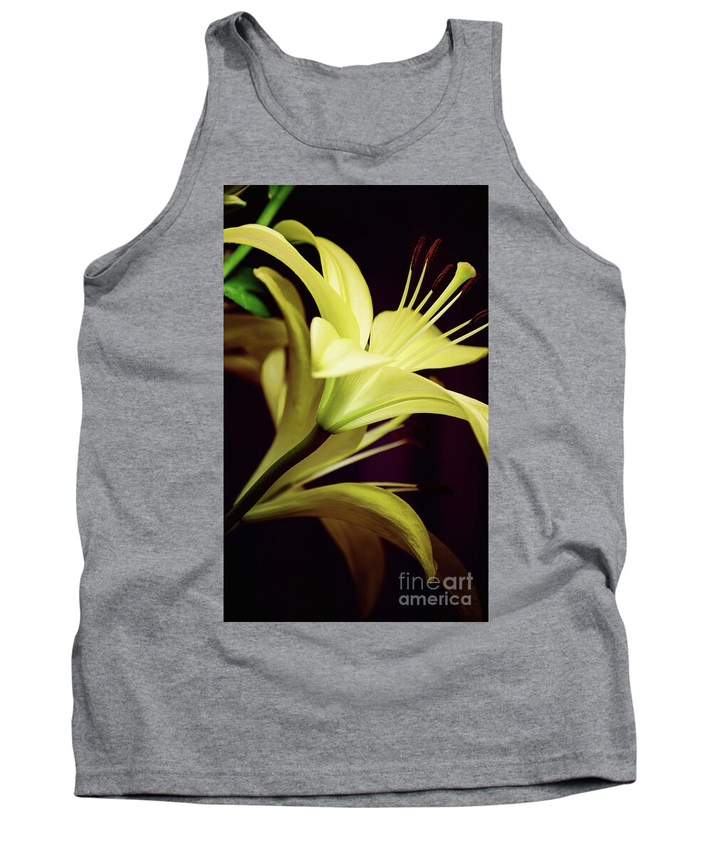 Lily Tank Top featuring the photograph Brilliant Lily by Roberta Byram