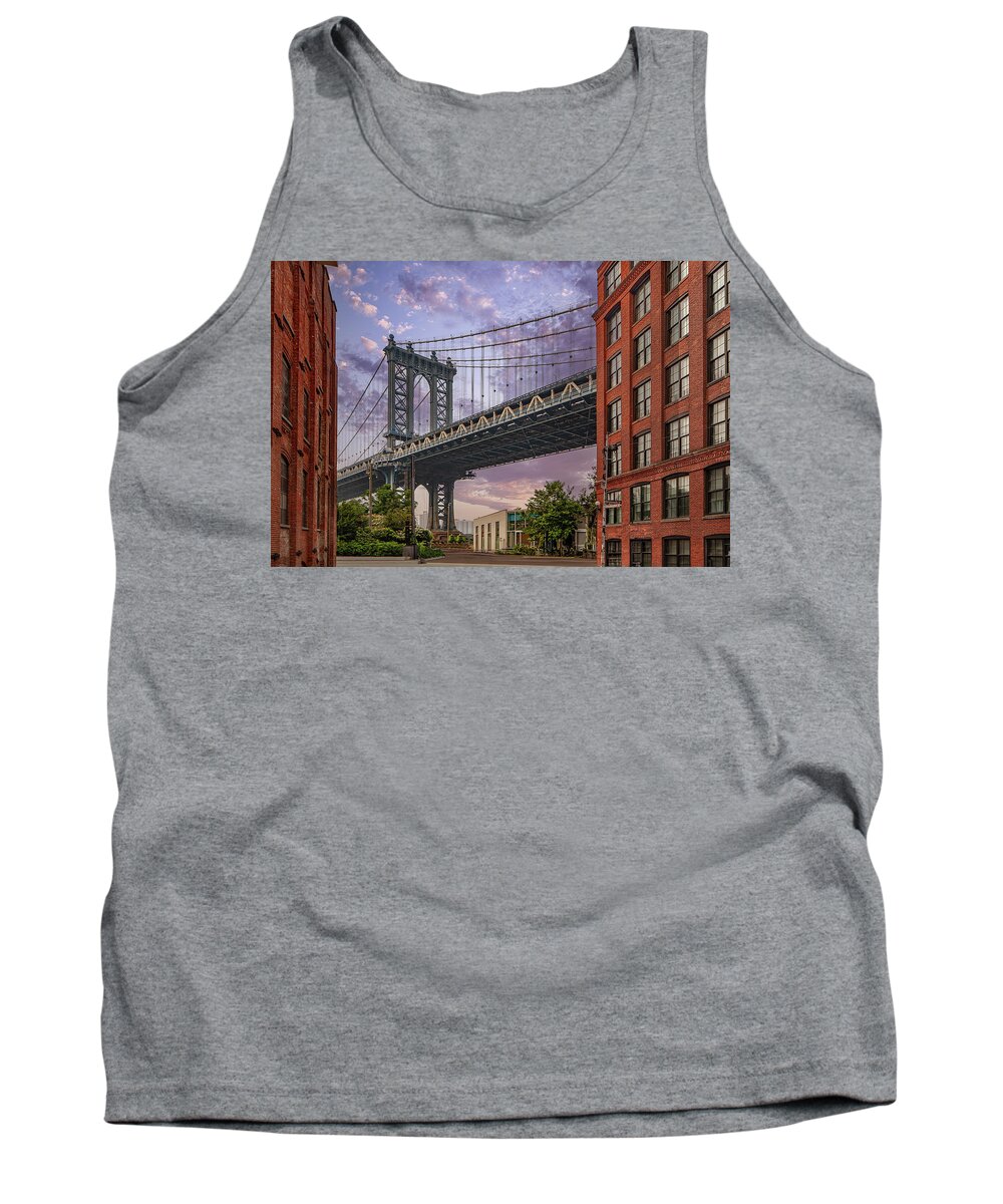 Brooklyn Tank Top featuring the photograph Brooklyn Bridge Dumbo by Al Hurley