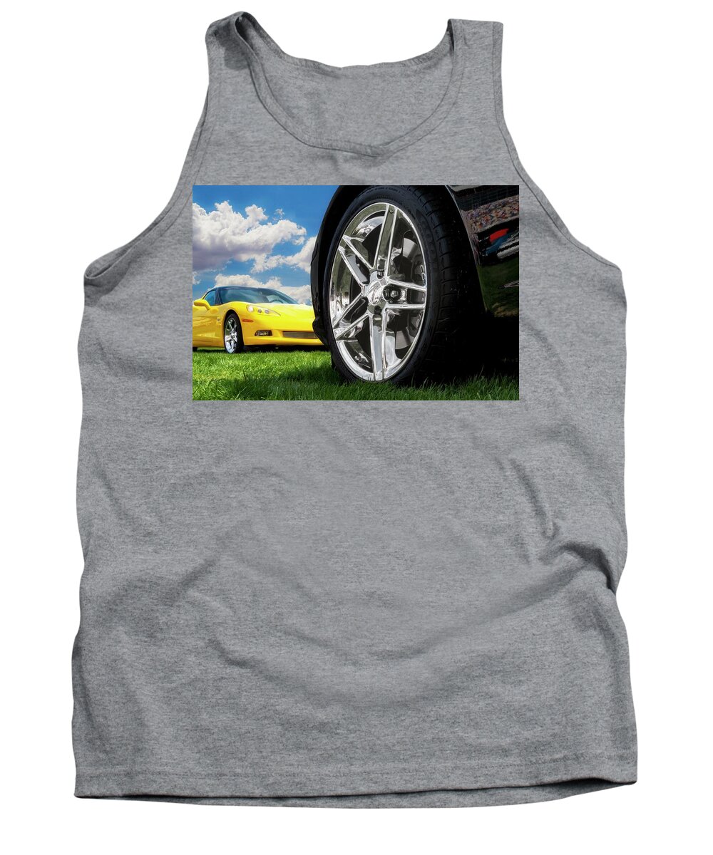  Vettes Tank Top featuring the photograph C Sixes by Gary Warnimont