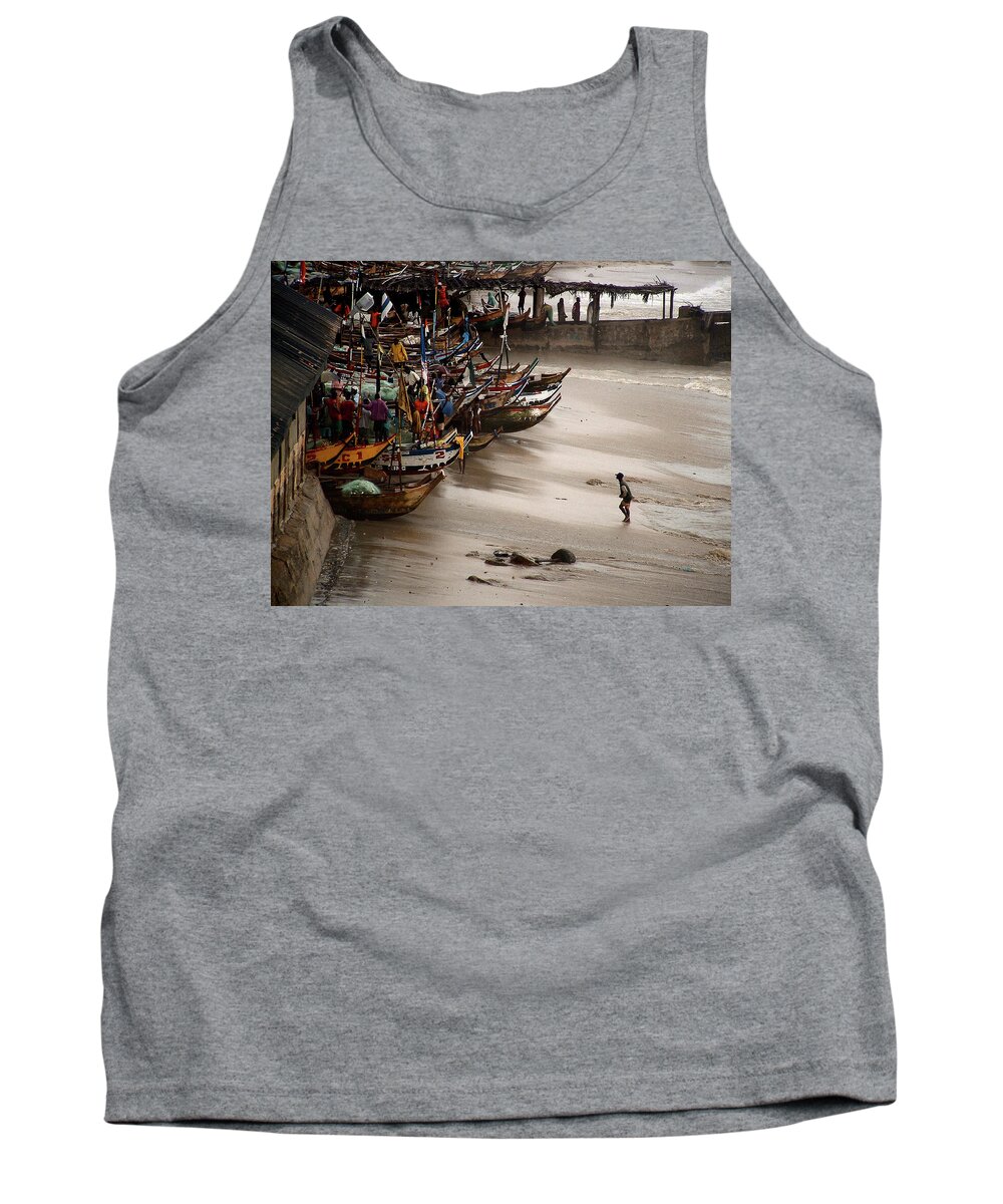 Ghana Tank Top featuring the photograph Cape Coast Storm by Wayne King