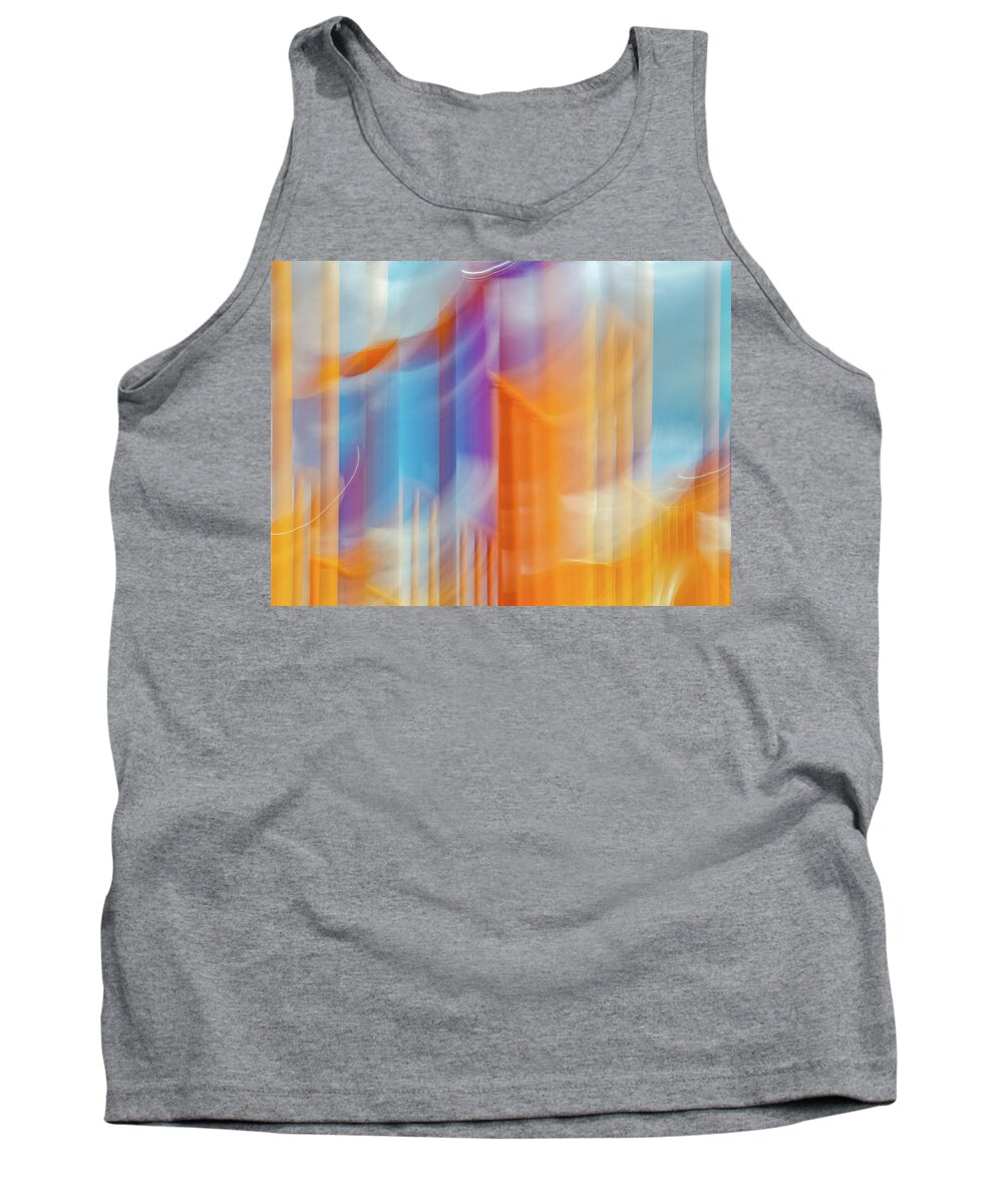 Abstract Tank Top featuring the photograph Castles in the Sky by Dutch Bieber