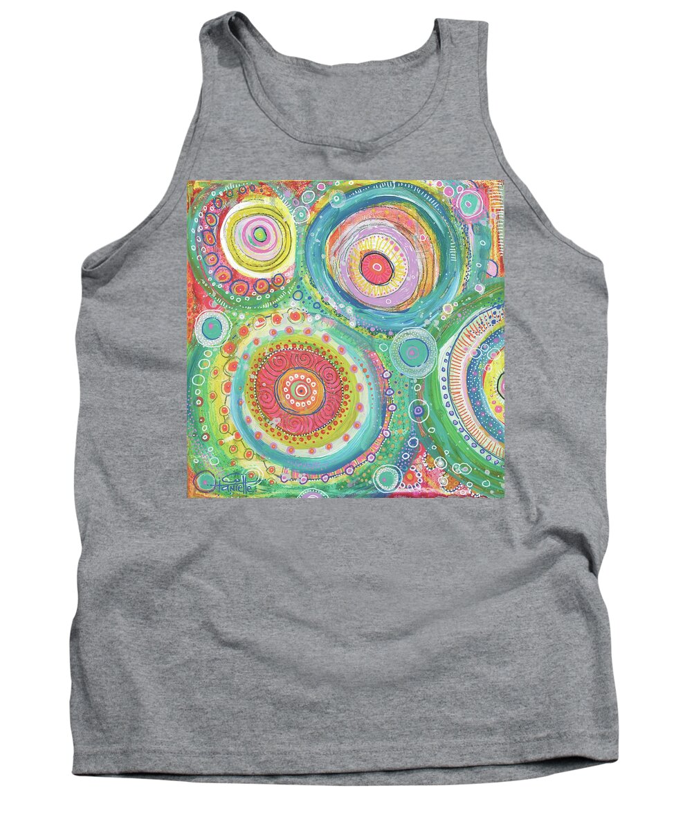 Cattywampus Tank Top featuring the painting Cattywampus by Tanielle Childers