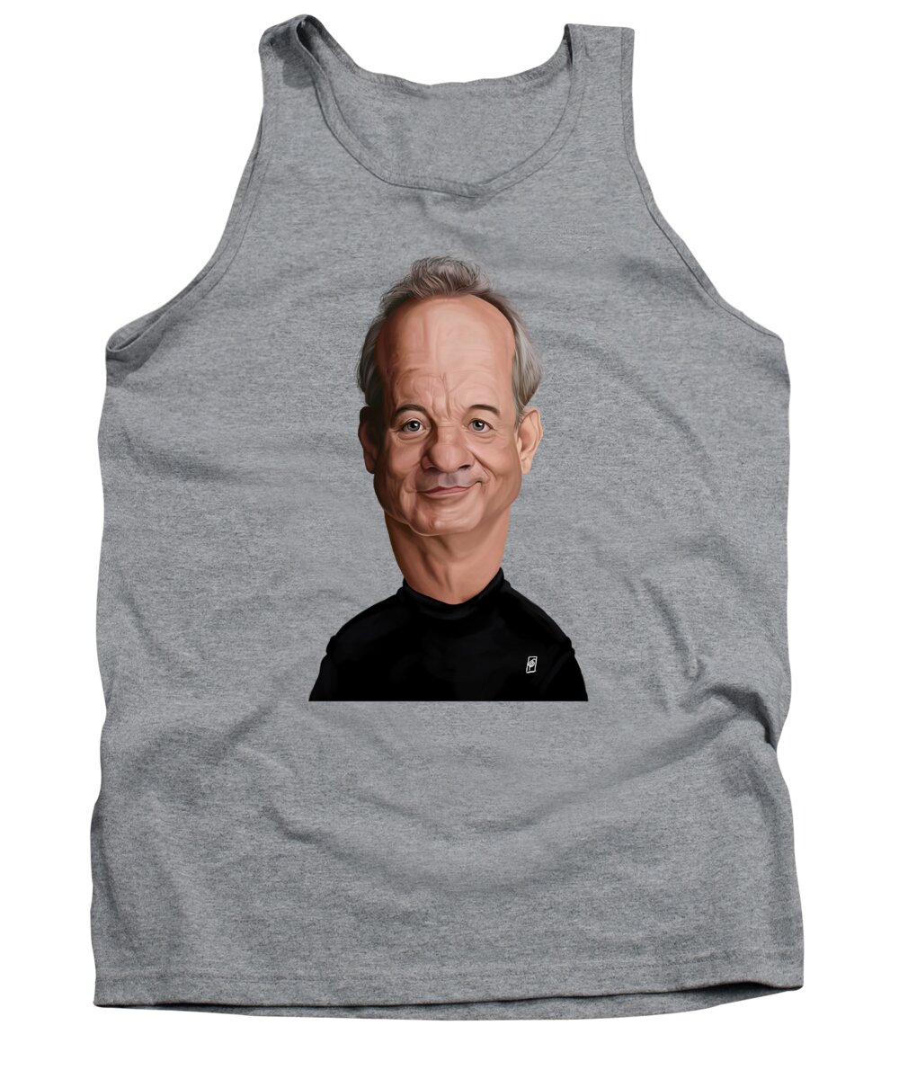Illustration Tank Top featuring the digital art Celebrity Sunday - Bill Murray by Rob Snow