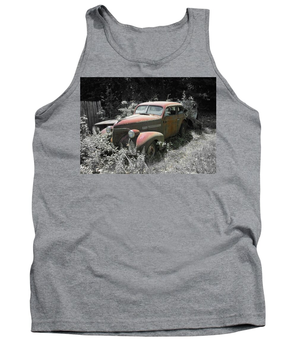 Car Tank Top featuring the photograph Chevy Rust by Steven Nelson