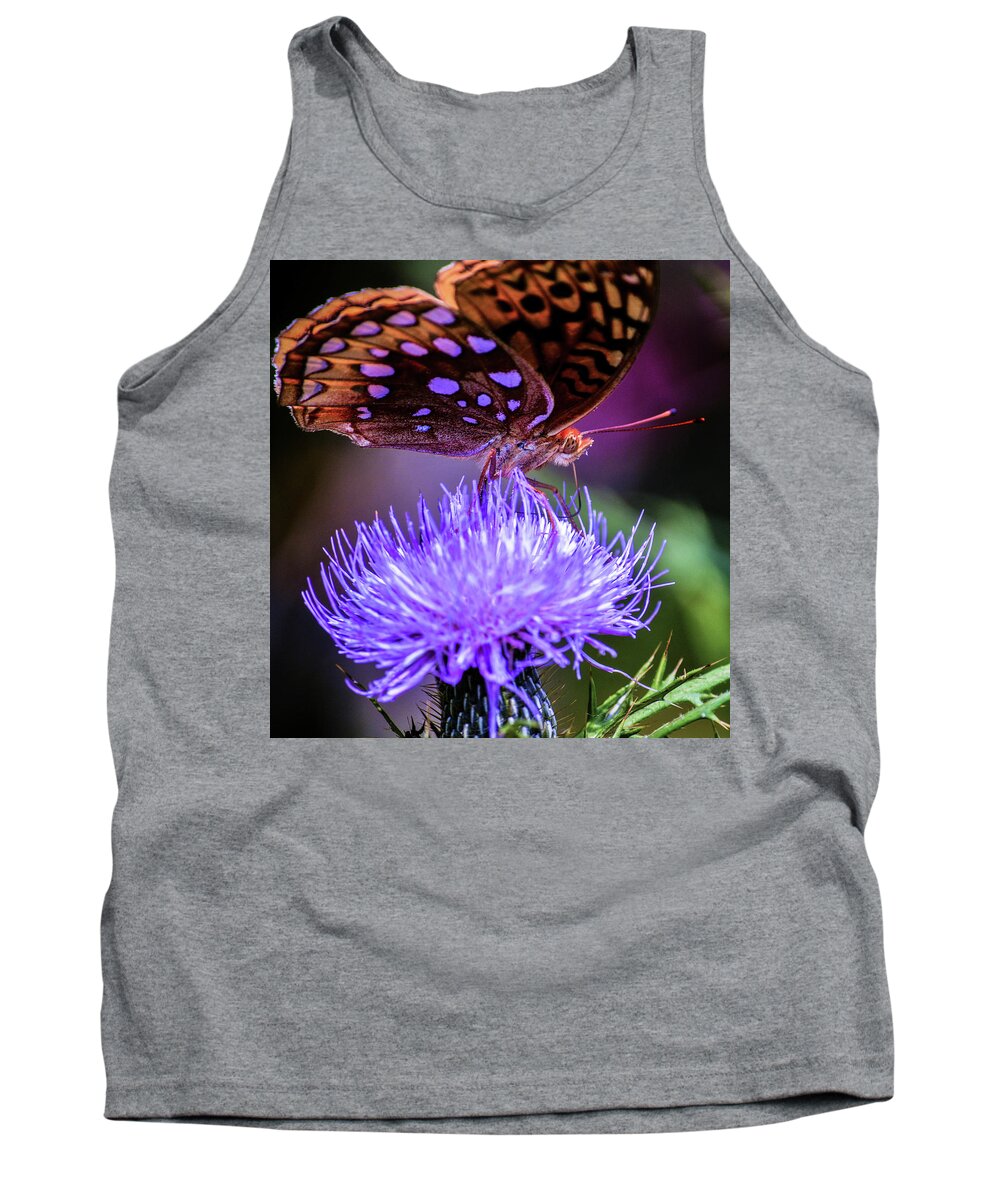 Butterfly Tank Top featuring the photograph Chillin' by Addison Likins