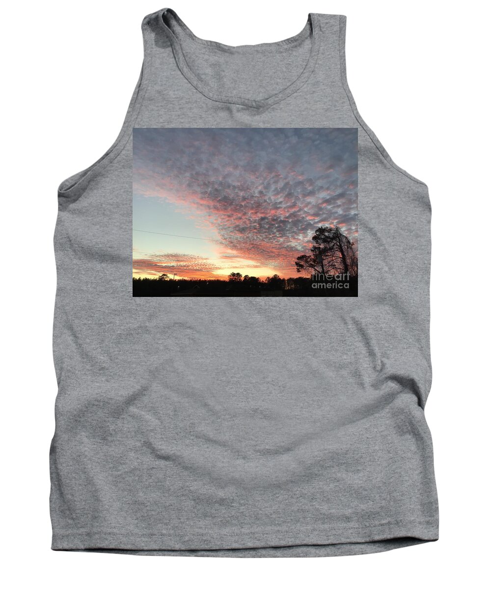 Courtland Tank Top featuring the photograph Chilly Evening Sunset by Catherine Wilson