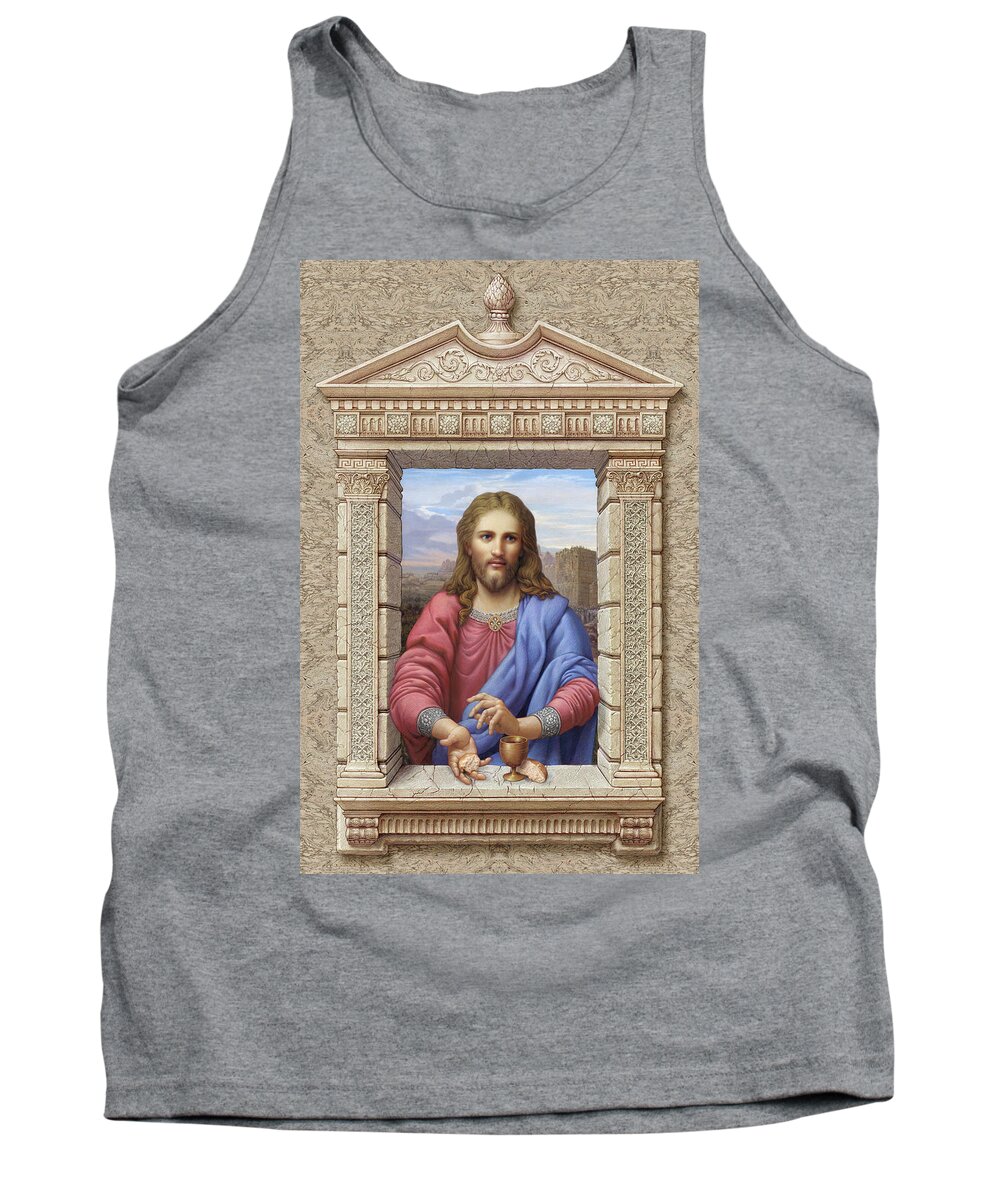 Christian Art Tank Top featuring the painting Christ by Kurt Wenner