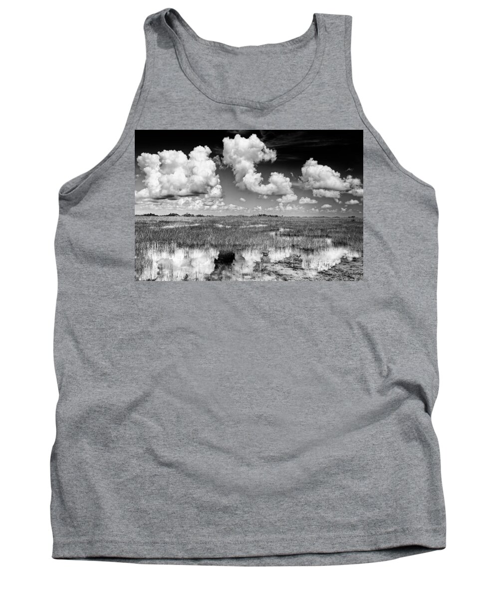 Cloud Tank Top featuring the photograph Clouds Reflection by Rudy Umans
