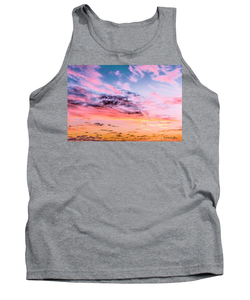 Sunset Tank Top featuring the photograph Confetti Sunset by Randy Bradley