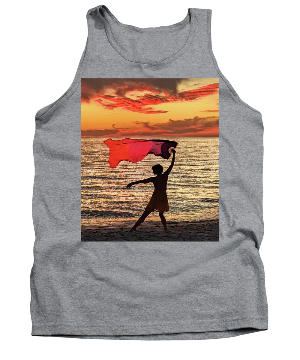 Flag Tank Top featuring the photograph Connecting 2 by Brian Jay
