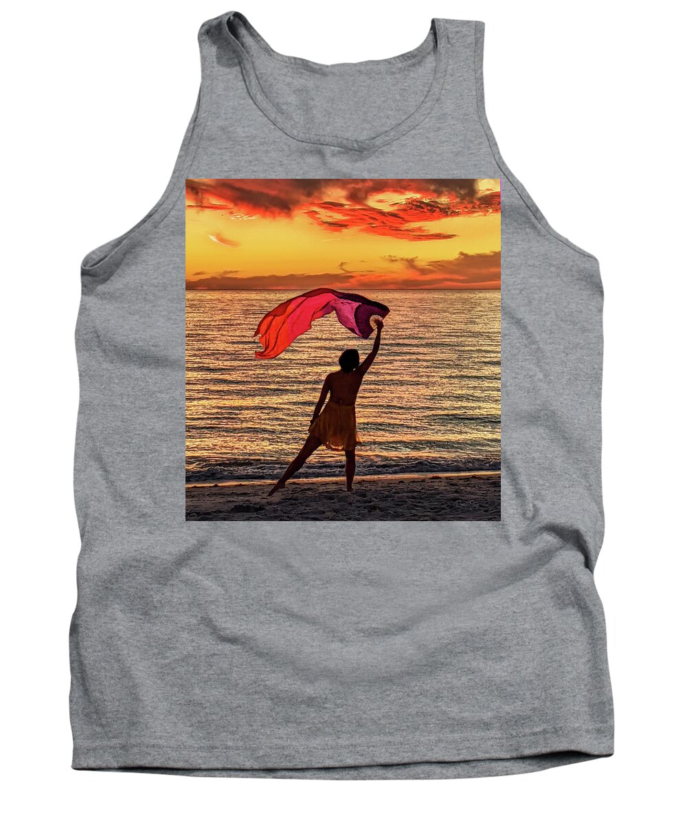 Flag Tank Top featuring the photograph Connecting by Brian Jay