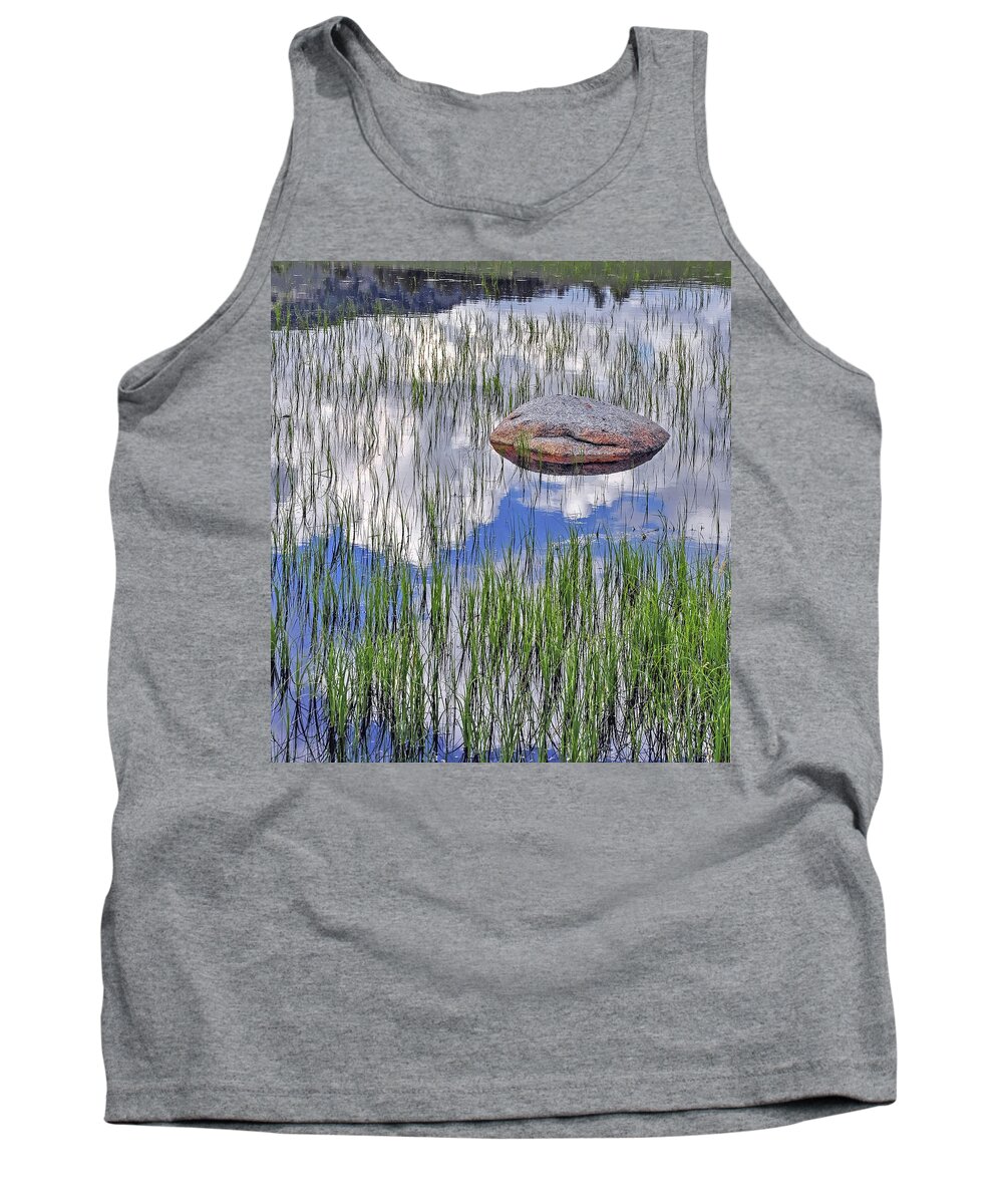 Water Reflections Tank Top featuring the photograph Convergence by Randall Dill