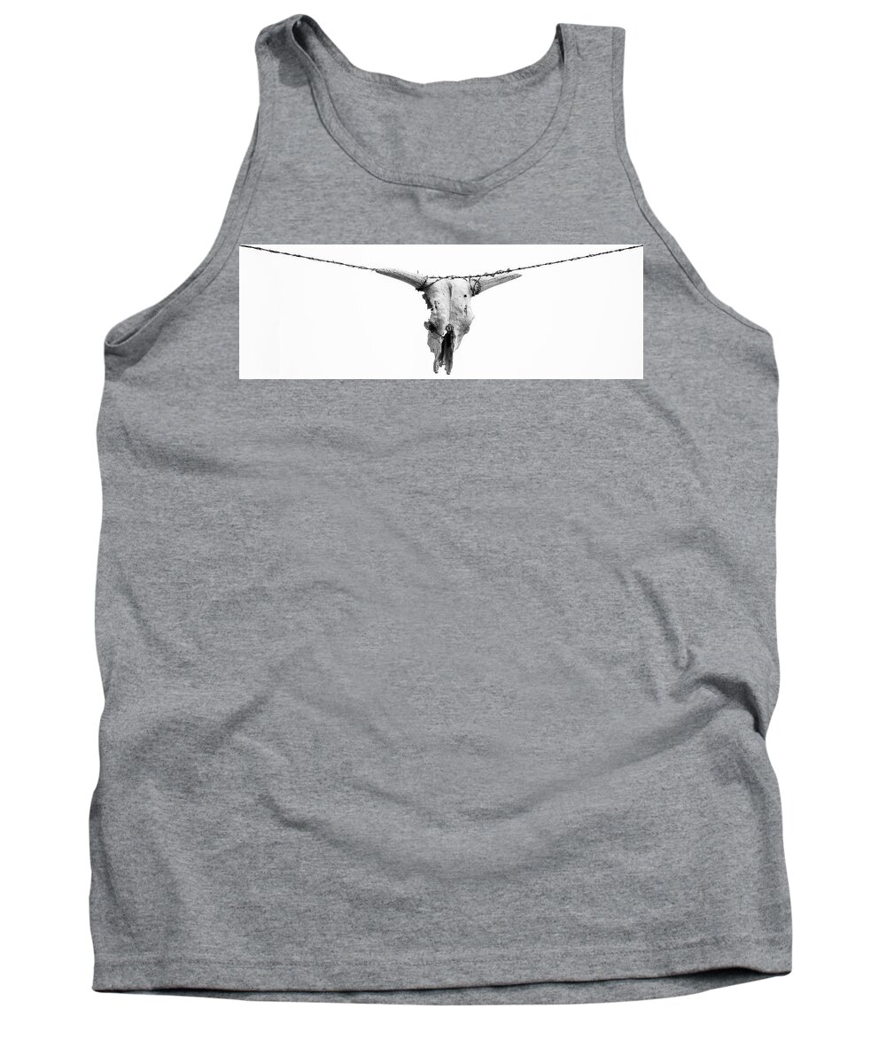 West Tank Top featuring the photograph Cowboy Up by Andy Crawford