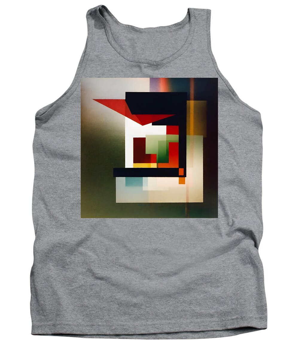 Art Tank Top featuring the digital art Cube - No.16 by Fred Larucci