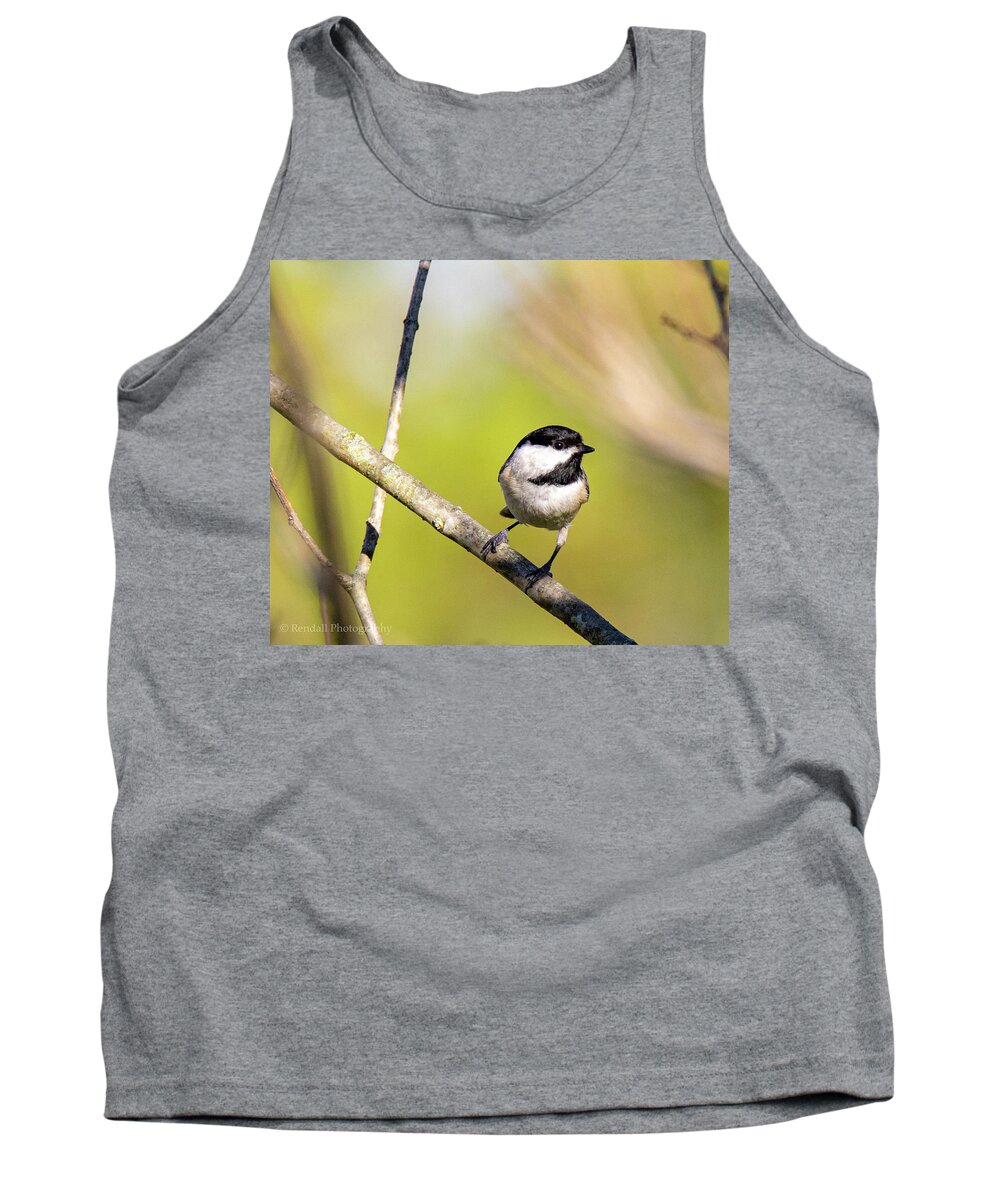 Chickadee Tank Top featuring the photograph Cute Chickadee by Pam Rendall
