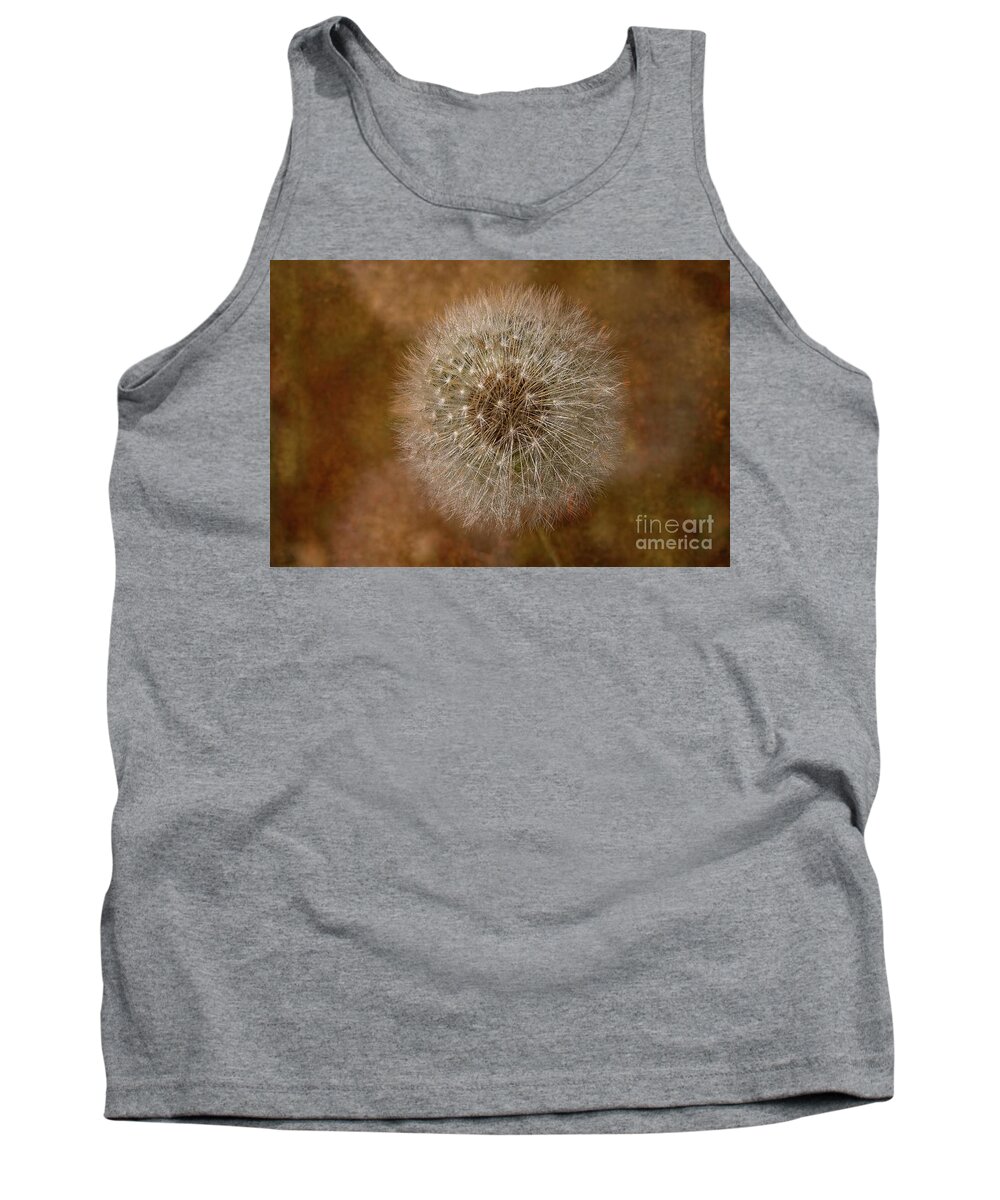 Dandelion Tank Top featuring the photograph Danelion Clock Fantasy by Martyn Arnold