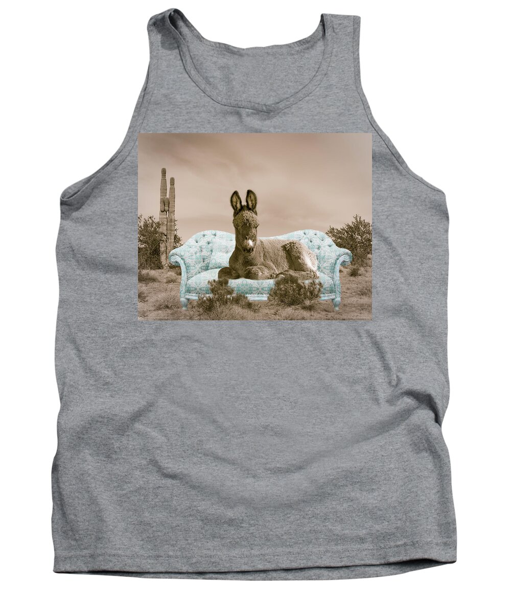 Wild Burro Tank Top featuring the photograph Desert Diva by Mary Hone