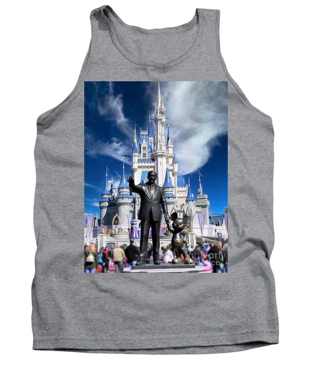 Walt Tank Top featuring the photograph Disney and Mickey by Kevin Fortier