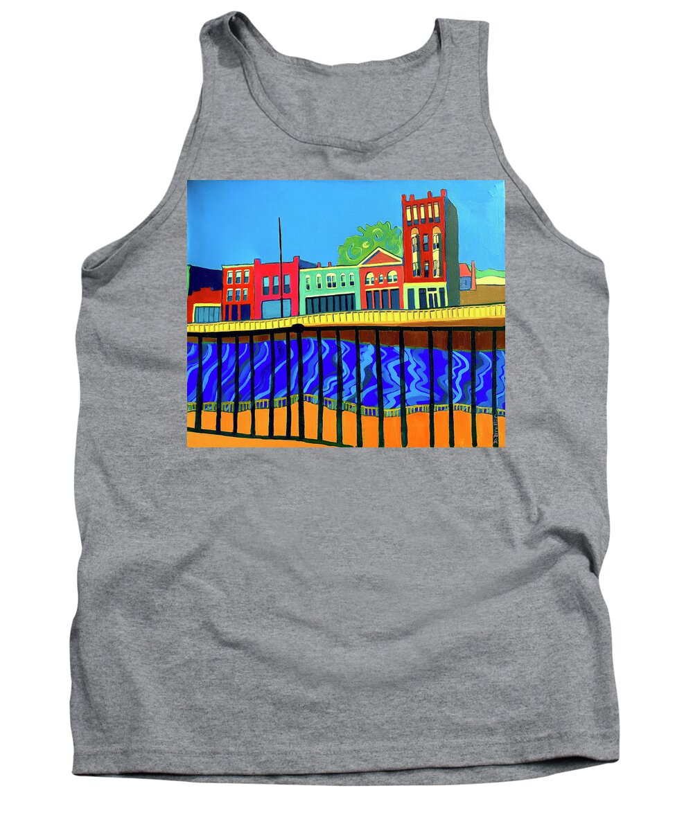 Cityscape Tank Top featuring the painting Dutton Street by Debra Bretton Robinson