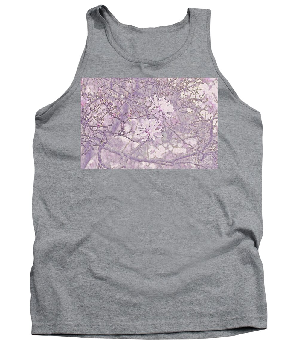 Floral Tank Top featuring the photograph Early Star Magnolia Blooms by Bentley Davis